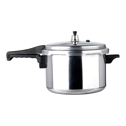 Ekco | Olla Express de 6 Litros One Aluminio con 6 Sistemas de Seguridad | Cuerpo y tapa de aluminio, Cocción rápida, Mangos de baquelita, Cierre hermético, Certificado NOM
