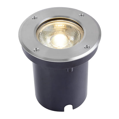 Tecnolite - Lámpara de Piso LED Empotrable Exterior 12 W, Luz Cálida Brillante, IP65, LED Integrado