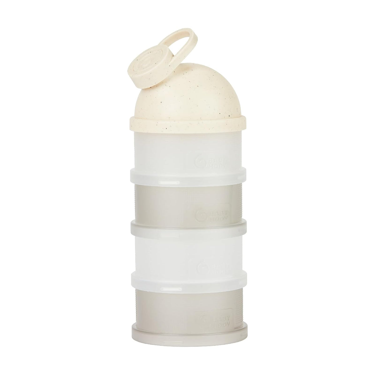 Babymoov Babydose Dosificador de Fórmula para Bebé, Contenedor Apilable de Leche en Polvo para Biberones, Organizador de Alimentación y Viaje, Arena Mineral