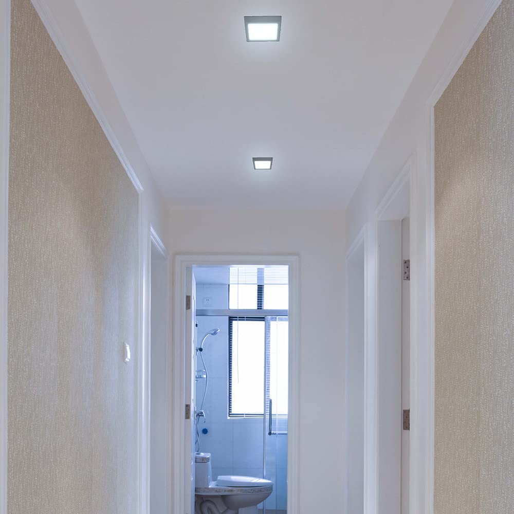 Tecnolite Lámpara Plafón LED de Sobreponer 12 W, Luz de Día, Interiores, No atenuable, LED integrado