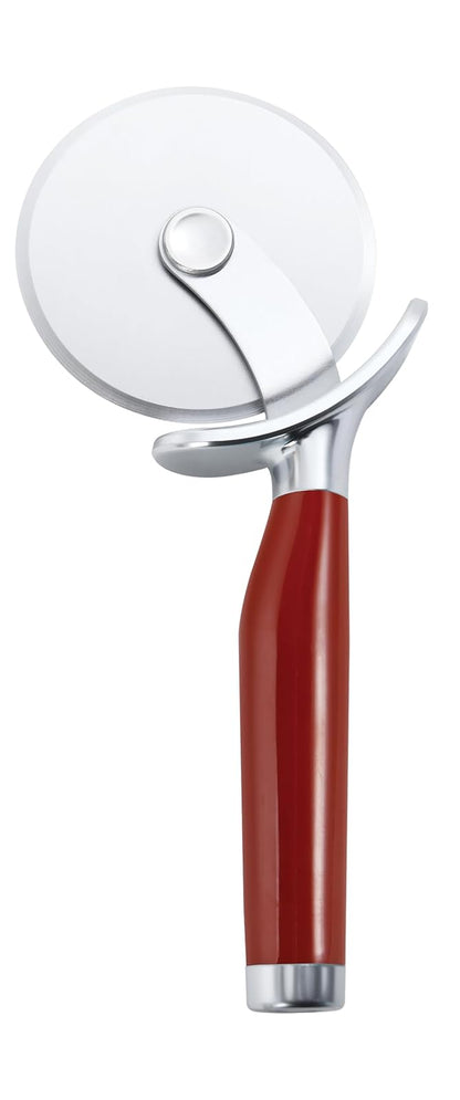 KitchenAid - Rueda de pizza clásica con hoja afilada para cortar cortezas, pasteles y más, protector de dedos integrado para mayor seguridad y agarre cómodo para proteger los dedos, apto para