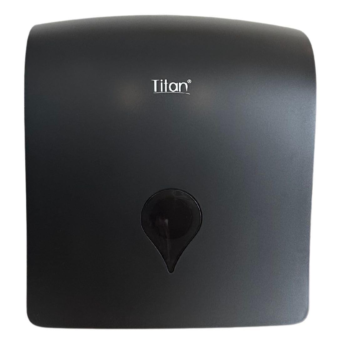 Titán Gustamar Dispensador de Toalla Interdoblada Tipo Sanitas G-8248F-BN, Color Negro