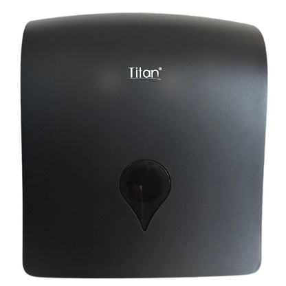 Titán Gustamar Dispensador de Toalla Interdoblada Tipo Sanitas G-8248F-BN, Color Negro