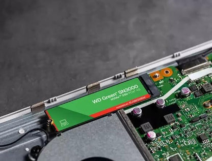 Western Digital 500GB WD Green SN3000 NVMe SSD Interno - Unidad de Estado sólido - Gen4 PCIe, M.2 2280, hasta 5.000 MB/s - WDS500G4G0E