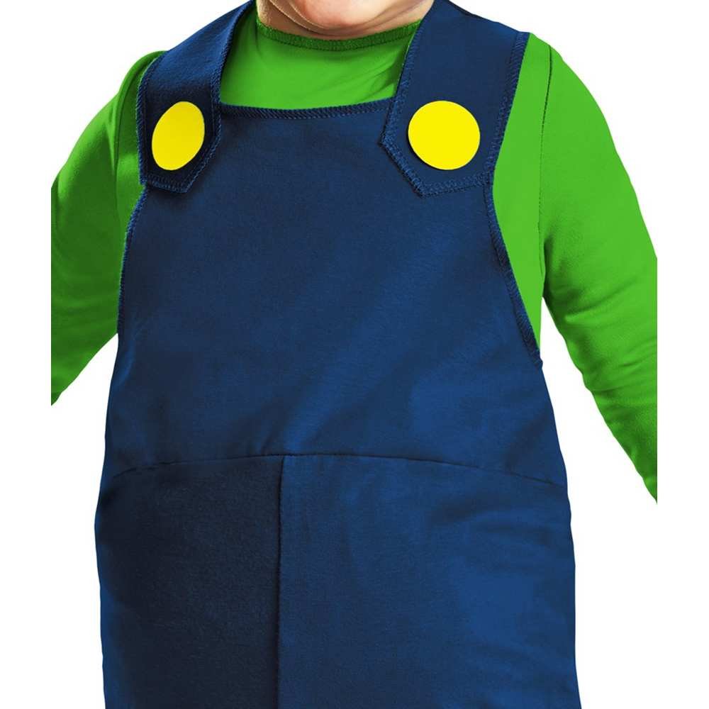 Nintendo Super Mario Brothers Luigi - Disfraz para niños pequeños, pequeño/2T