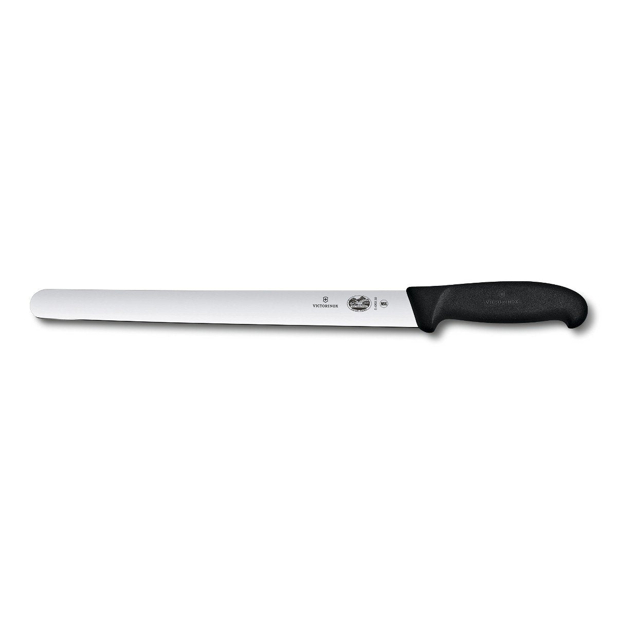 Victorinox Fibrox Pro Cuchillo para Cortar de 12 Pulgadas con Borde Recto y Mango Negro