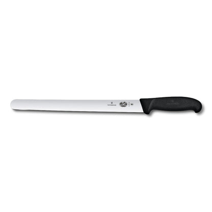 Victorinox Fibrox Pro Cuchillo para Cortar de 12 Pulgadas con Borde Recto y Mango Negro