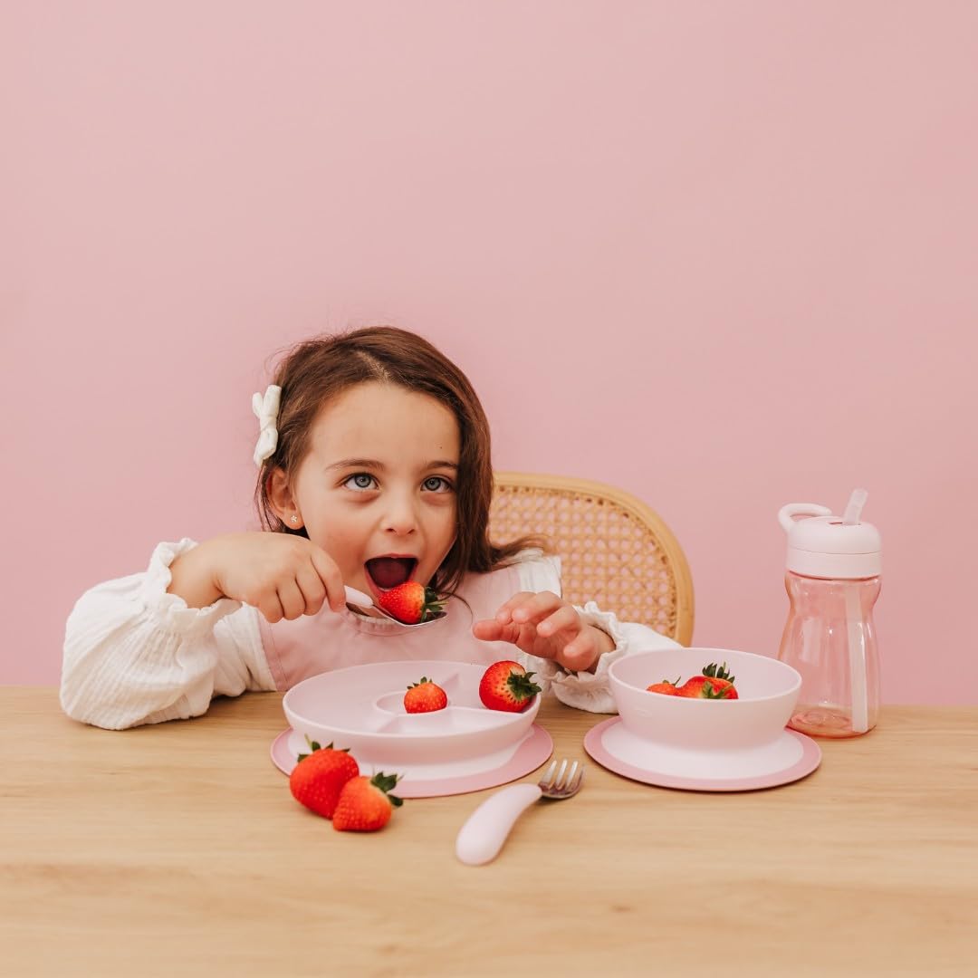 OXO Tot On-The-Go Juego de tenedor y cuchara - Flor
