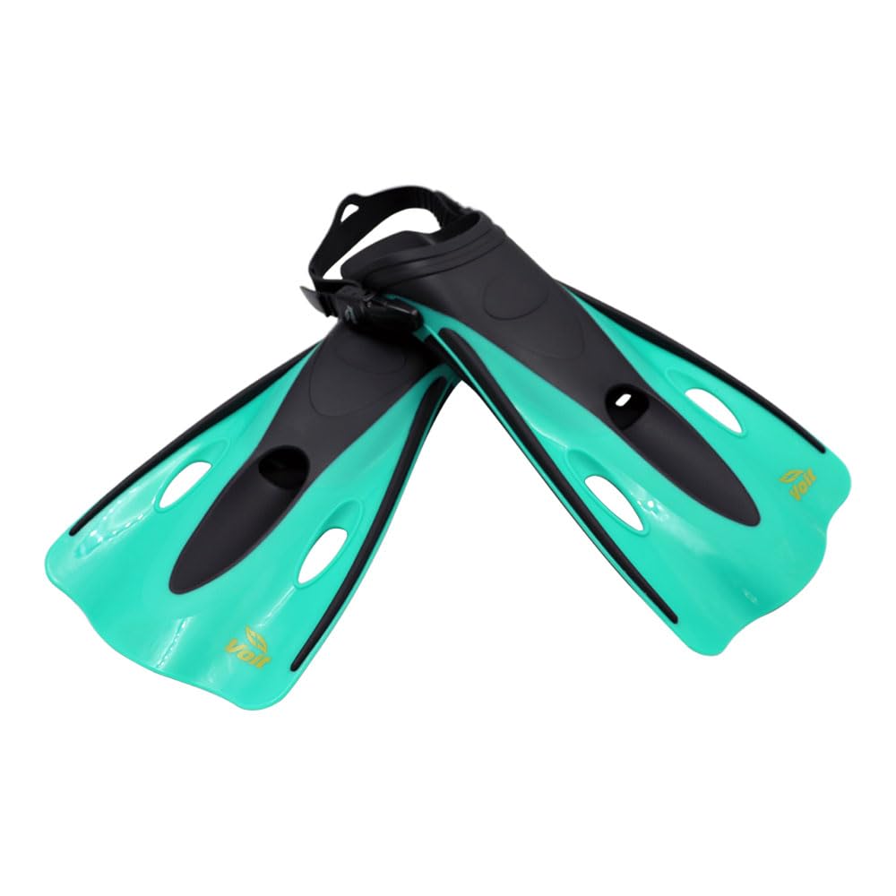 Voit Aletas de Natación Ajustables para Adulto, Color Aqua, Ideales para Entrenamiento y alberca