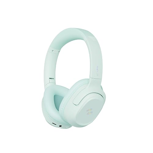 havit H612BT Pro Audífonos Inalámbricos Over-Ear, Ice Mint | Audífonos over-ear inalámbricos. Batería 40h, BT 5.3, baja latencia 60ms, micrófono y aislamiento pasivo. Ice Mint.
