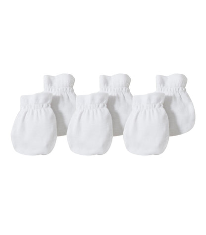 Burt's Bees Baby - Set of 3 Bee Essentials Solid Mitts, 100% Organic Cotton