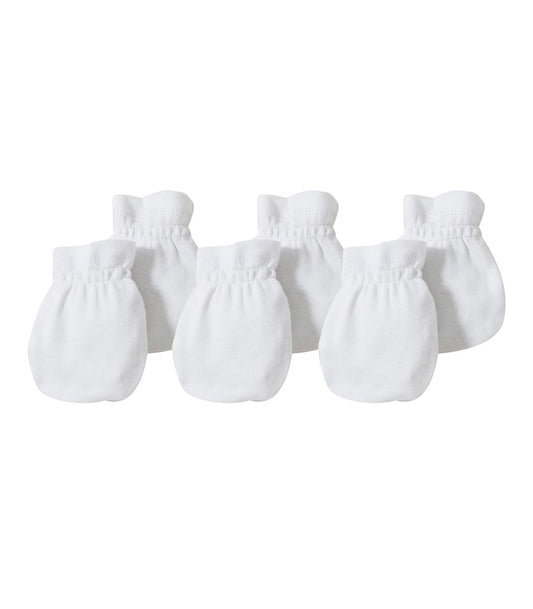 Burt's Bees Baby - Set of 3 Bee Essentials Solid Mitts, 100% Organic Cotton