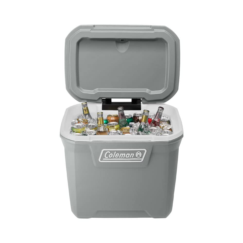 Coleman Serie 316 Hielera con Ruedas de 61,51 litros, Mantiene el Hielo por Dias, Color Gris,