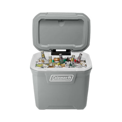 Coleman Serie 316 Hielera con Ruedas de 61,51 litros, Mantiene el Hielo por Dias, Color Gris,