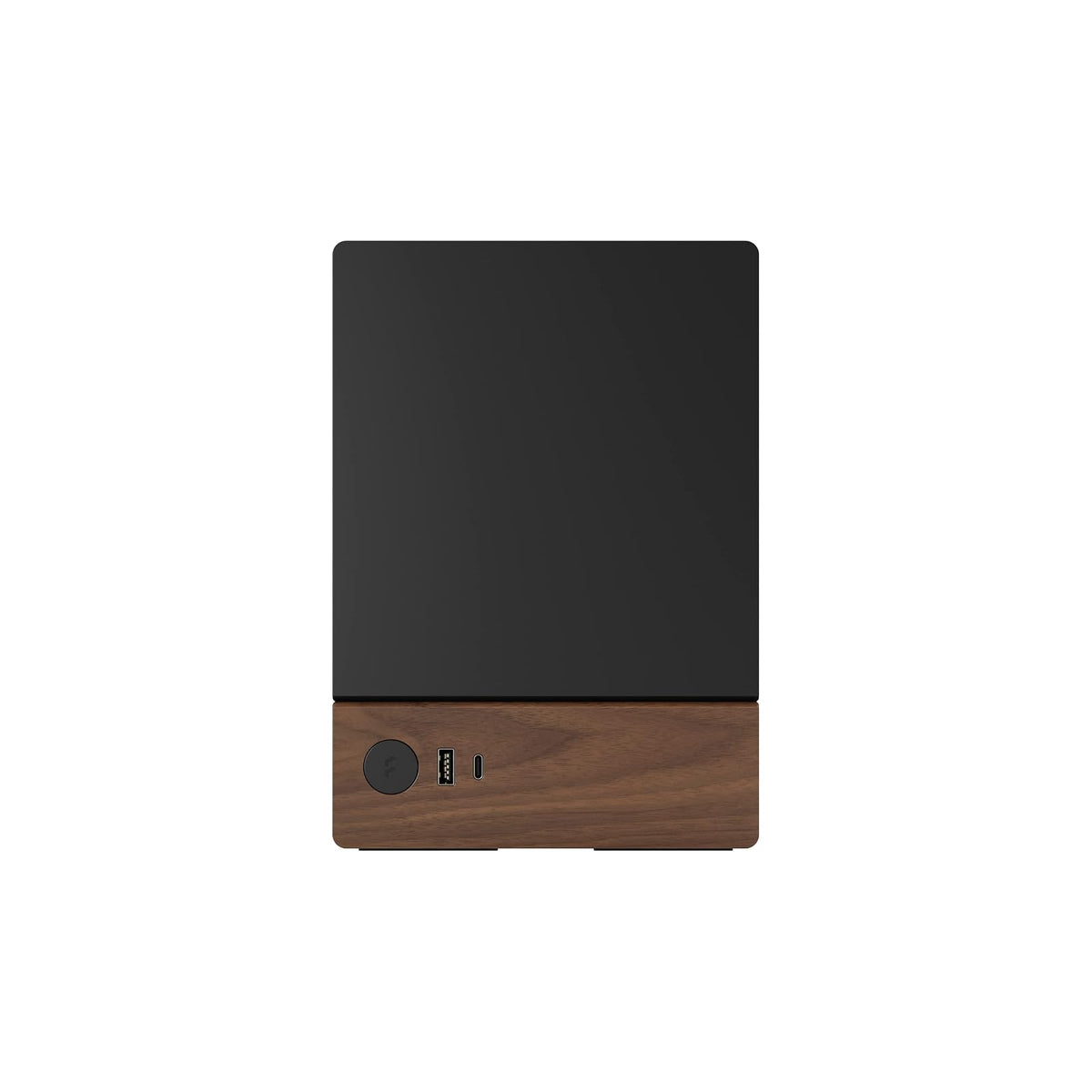 Fractal Design Terra Graphite - Panel Frontal de Madera de Nogal - Factor de Forma pequeño - Estuche para Juegos Mini ITX - Cable Elevador PCIe 4.0 - USB Tipo C - Paneles de Aluminio anodizado