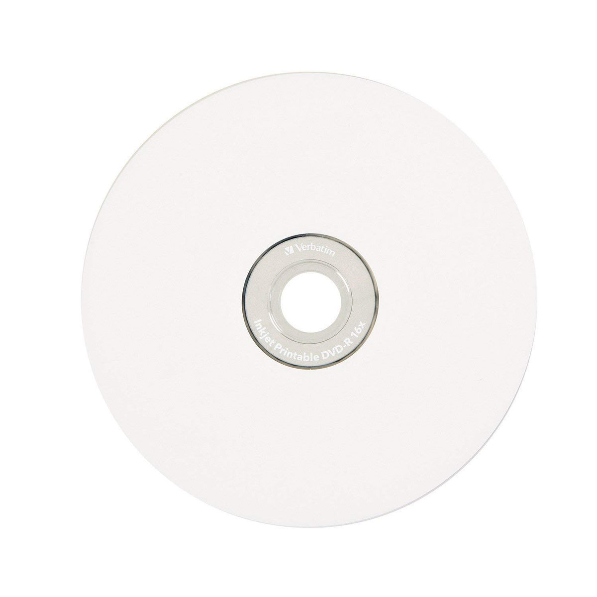 Verbatim DVD-r Media 16x 4.7gb 50-pkWhite Inkjet Printable Spindle 95137, 50 Discos, Blanco