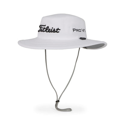 Titleist Titleist Tour Aussie - Gorro de Golf para Hombre Gorro/Sombrero para Hombres - Talla Única - Blanco - Negro