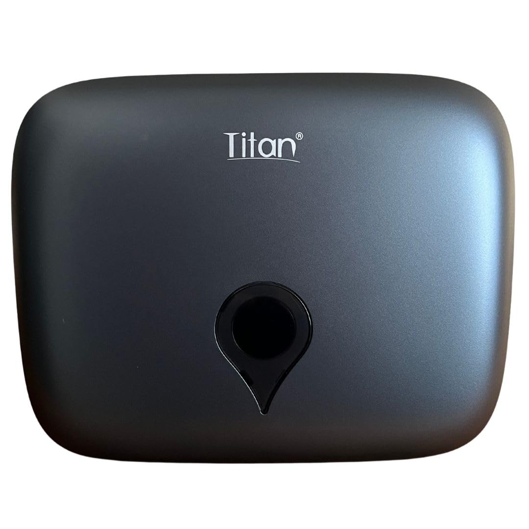 Titán Gustamar Dispensador de Toalla Interdoblada Tipo Sanitas G-8225MB, Color Negro