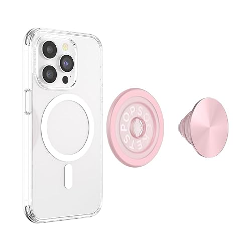 PopSockets PopGrip para MagSafe, Agarre magnético y Soporte para teléfono, Parte Superior Intercambiable, Agarre Seguro para iPhone MagSafe, Soporte para visualización Manos Libres, Compatible con