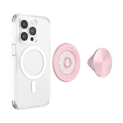 PopSockets PopGrip para MagSafe, Agarre magnético y Soporte para teléfono, Parte Superior Intercambiable, Agarre Seguro para iPhone MagSafe, Soporte para visualización Manos Libres, Compatible con