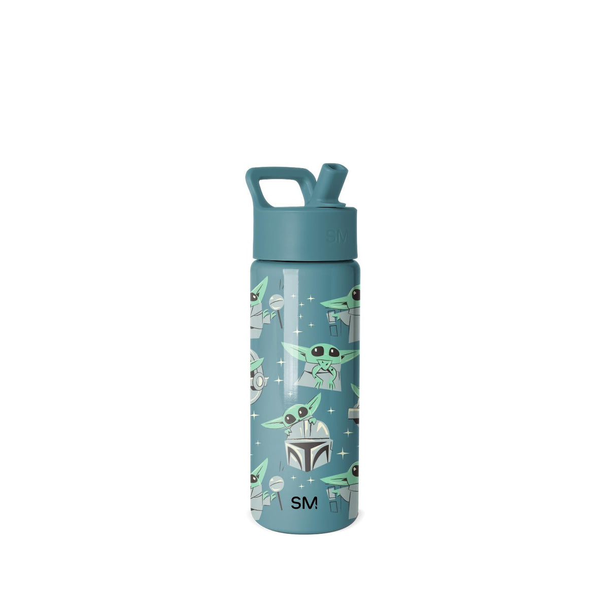 Simple Modern Botella de Agua Summit para Niños 18 oz, Diseño Bob Esponja - Star Wars: Grogu Doodle - 0.5 Litros