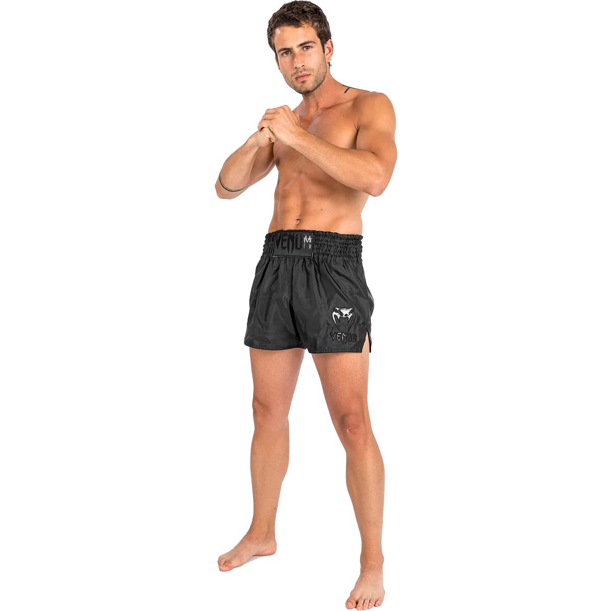 Venum Venum Classic Muay Thai Shorts - Black/Black Venum Classic Muay Thai Shorts - Negro/Negro Unisex Adulto
