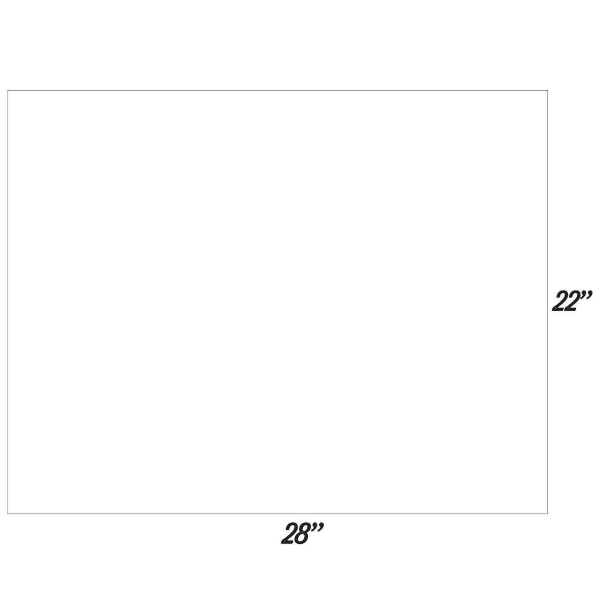 ArtSkills - Tablero grande para póster blanco, 22 x 28 pulgadas, tableros de póster a granel para aulas, fabricación de carteles y suministros de tablero de la ciencia de la ciencia, paquete de 25
