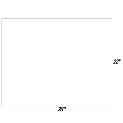 ArtSkills - Tablero grande para póster blanco, 22 x 28 pulgadas, tableros de póster a granel para aulas, fabricación de carteles y suministros de tablero de la ciencia de la ciencia, paquete de 25