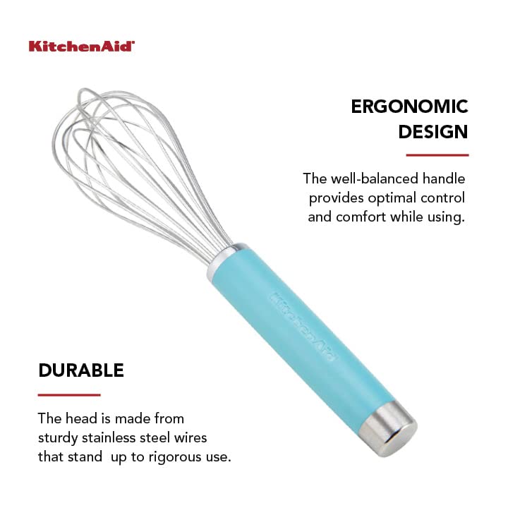KitchenAid Gourmet Utility Batidor de 10.5 pulgadas, cielo aguamarina mate