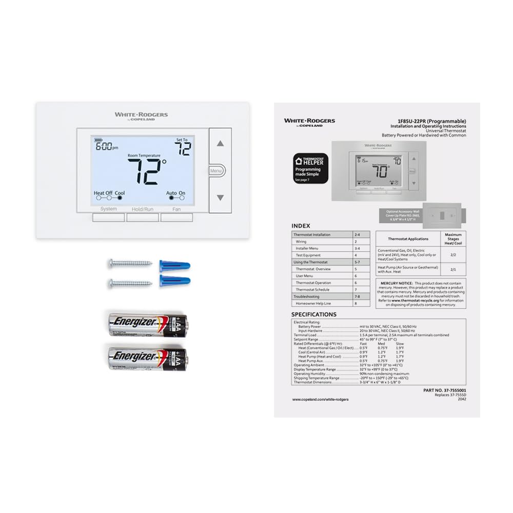 Emerson 1F85U-22PR - Termostato programable