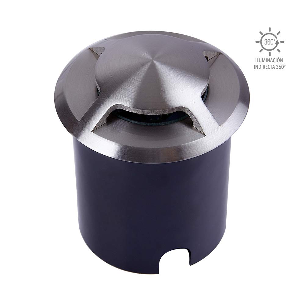 Tecnolite - Lámpara LED de exterior para empotrar, 3 W, Luz Suave Cálida, IP44