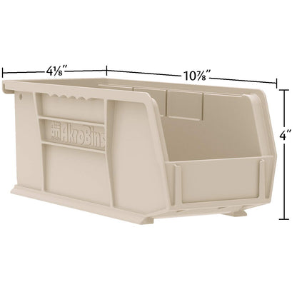 Akro-mils 30224 11-inch por 4-inch por 4-inch de almacenamiento de plástico apilables para colgar Akro papelera, Berry, Paquete de 12