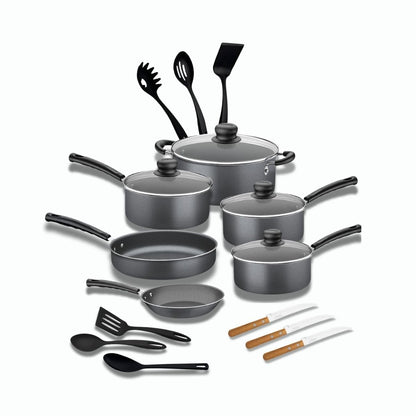 Tramontina Batería de Cocina Primaware Antiadherente Starflon Max - Gris - 19