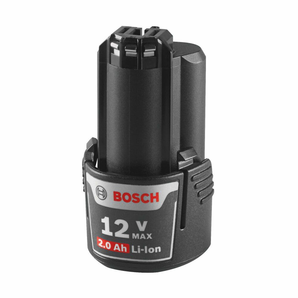 Bosch BAT414 12-Volt Max Lithium-Ion 2.0Ah High Capacity Battery | Compatible con PS20, PS21, PS31, PS41 | Indicador de potencia integrado | Soporte de carga rápida