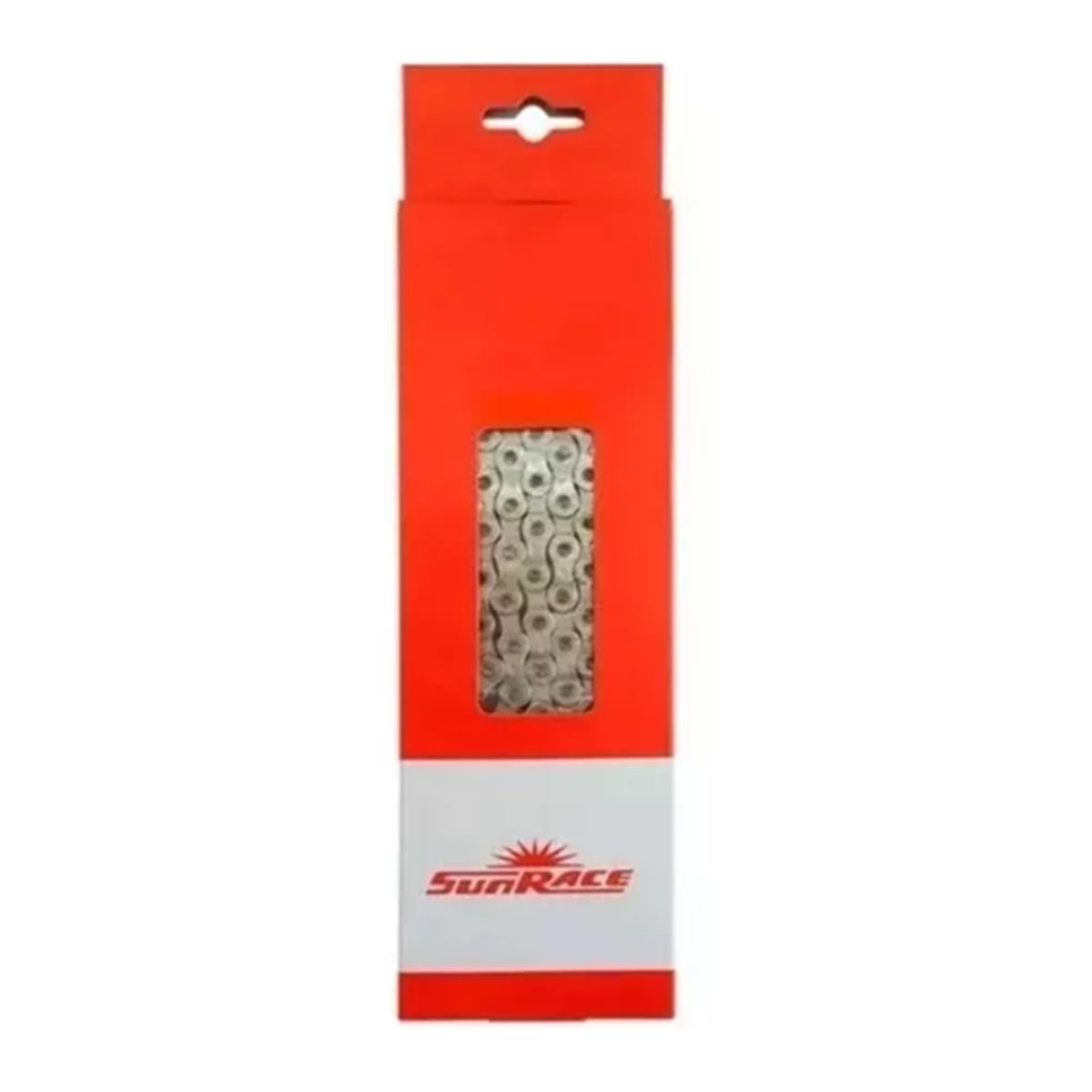 SUNRACE Cadena CNM94 1/2X11/128 9P 116 Eslabones Gris Gris Cajita CNM94.116Q.YS0.BXB