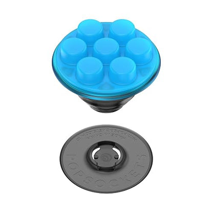 PopSockets - Empuñadura para teléfono a Base de Plantas con Soporte expandible, Agarre calcomanía, PopSockets ecológicos para teléfono - Popper translúcido Azul eléctrico
