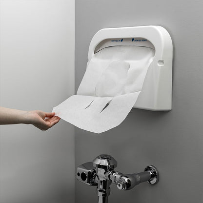 Discreet Seat DS-1000 - Fundas de asiento de inodoro de media pliegue, color blanco (4 unidades de 250)