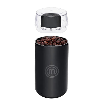 Hukën MasterChef Molino de Café Eléctrico Premium Grind+, Motor 150W - negro - acero - 50g