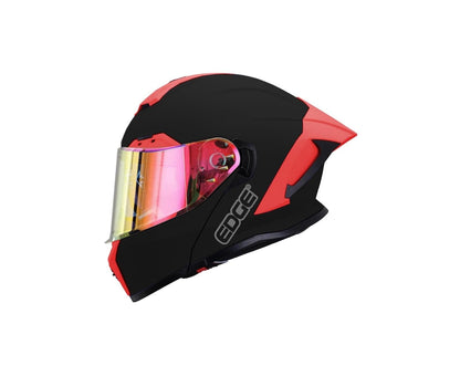 Casco Abatible Edge GX7 Doble Visor Antivaho Certificado DOT - XL - ROJO MATE