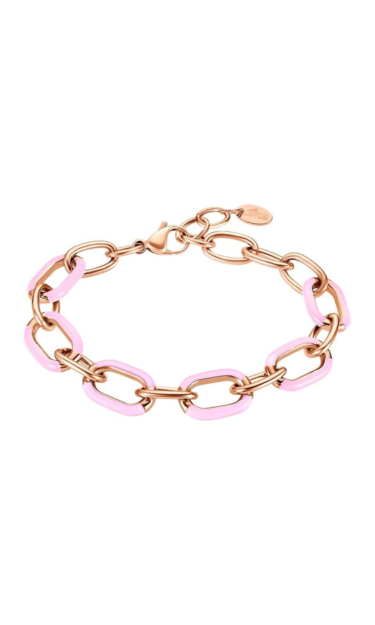 LOTUS STYLE Pulsera tropical vibes para dama en tono rosa