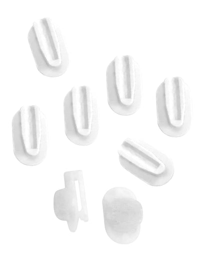 Stikki Works - Clips blancos de 20 por paquete de ayuda para el aula para maestros