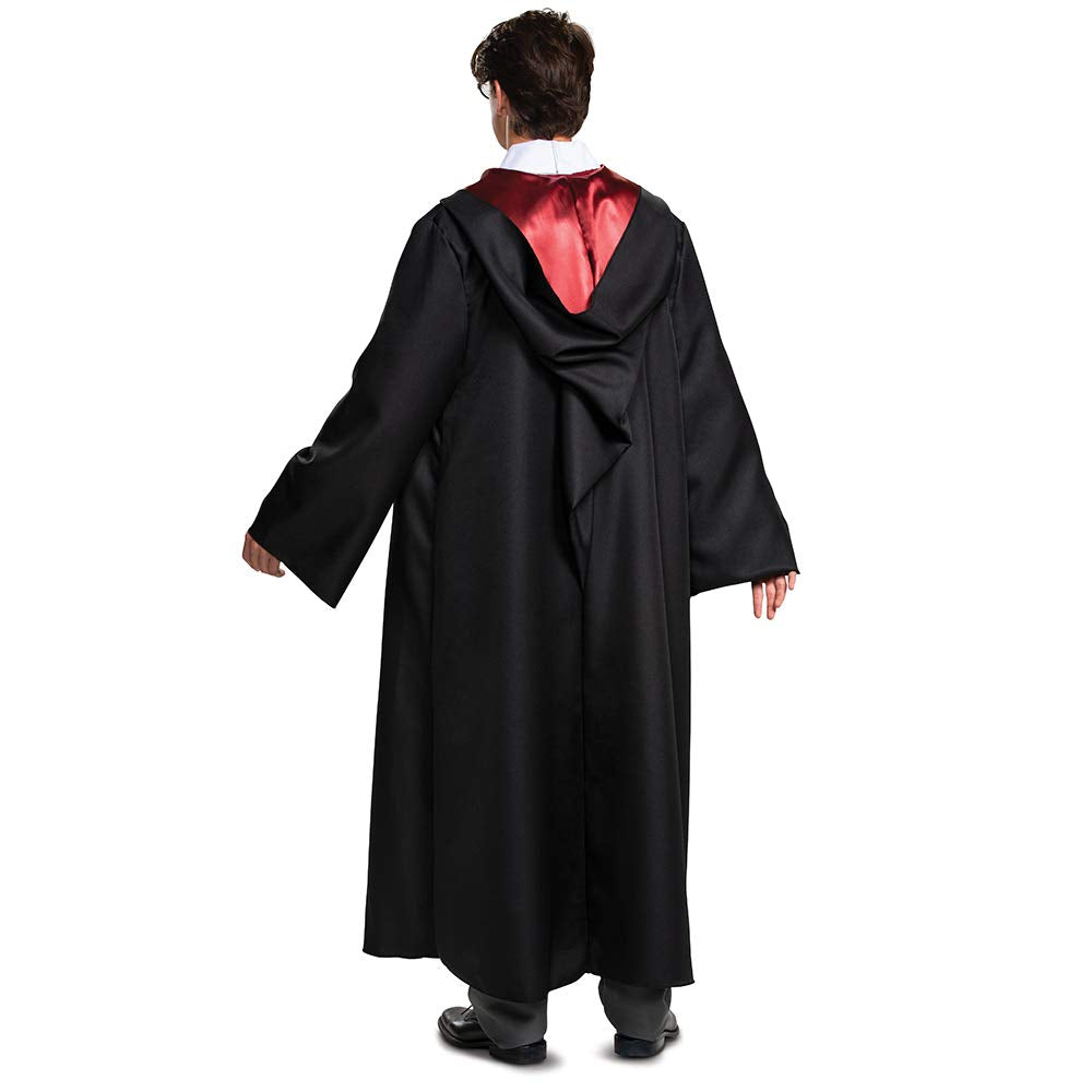 Disguise Harry Potter - Bata de Lujo con temática de casa de Hogwarts para Adultos, Calidad de película, Accesorio de Disfraz, Negro & Rojo, Adult XXL (50-52)