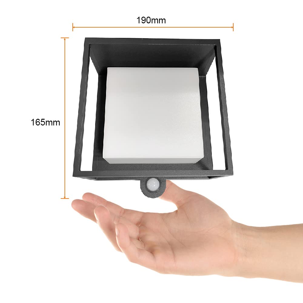 Tecnolite Lámpara Solar LED de Pared, 3 W, Luz Suave Cálida, Sensor de Movimiento, 3 Modos de Luz, IP54, LED integrado