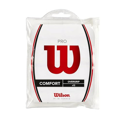 Wilson Pro Overgrip-Comfort 12 unidades, color blanco