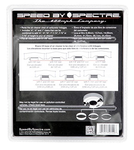 Spectre Performance 4954 Kit Elevador de Filtro de Aire Estándar
