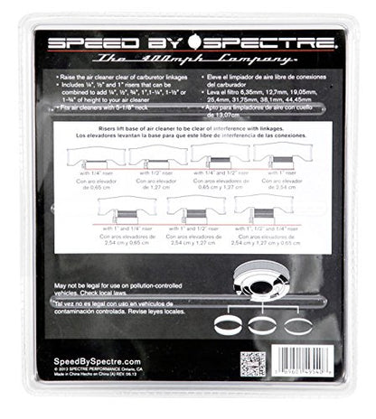 Spectre Performance 4954 Kit Elevador de Filtro de Aire Estándar