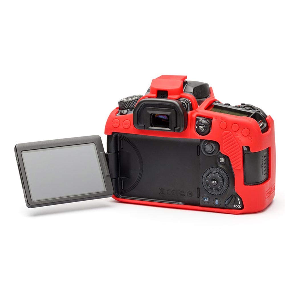 EasyCover Funda Protectora ECC90DR para Cámara Fotográfica Canon 90D Rojo