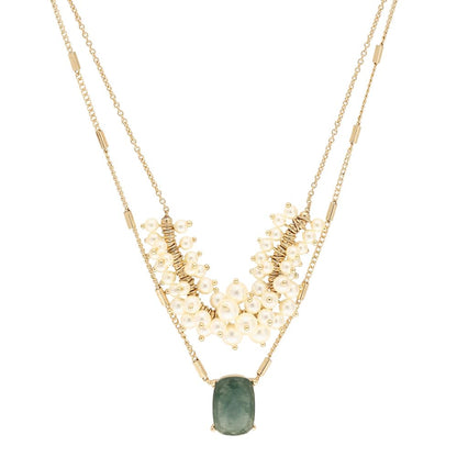 Anne Klein Collar Dorado Cuadrado Para Mujer