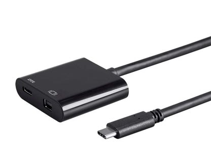 Monoprice 8541683225 Select Series USB-C to Mini DisplayPort USB-C F Dual Port Adapter
