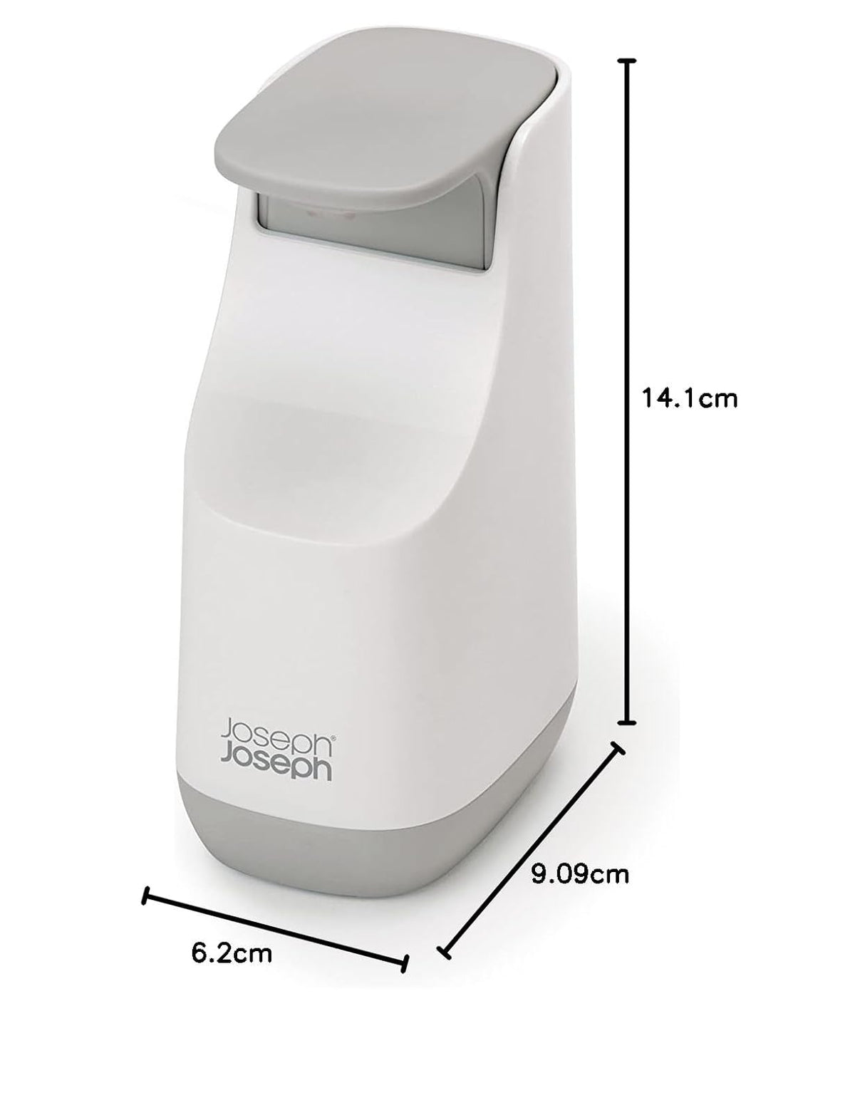 Joseph Joseph - Jabonera compacta Delgada, Dispensador de jabón, Gris, 1